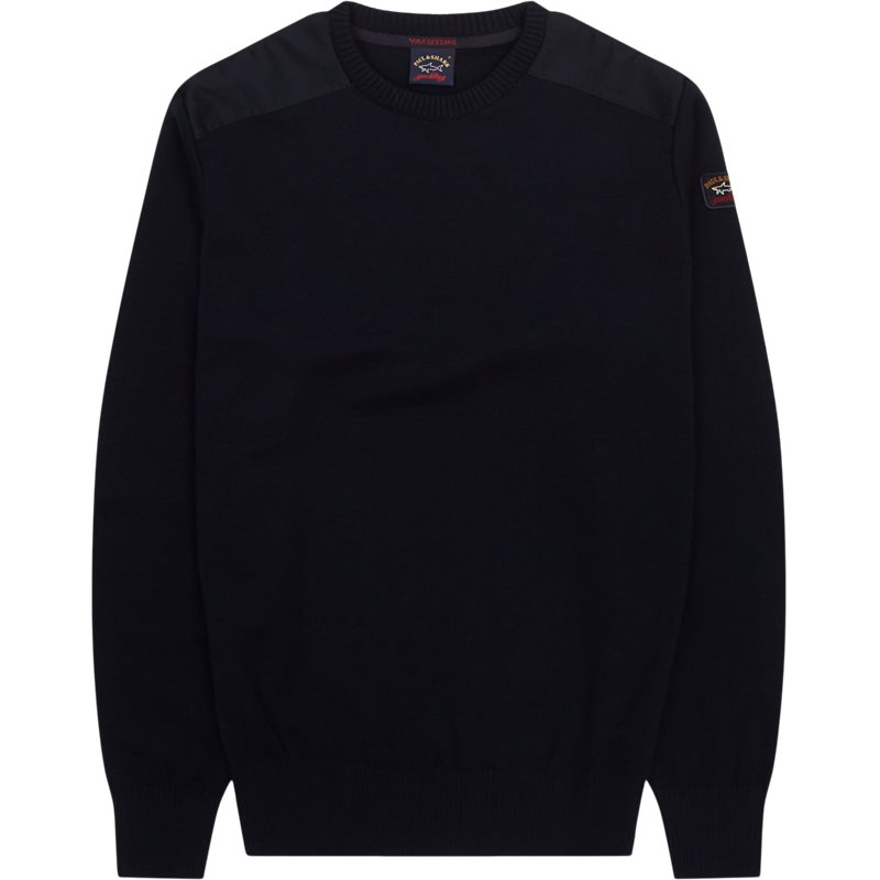 Paul & Shark - Girocollo Yachting Merino Strik M Navy herre