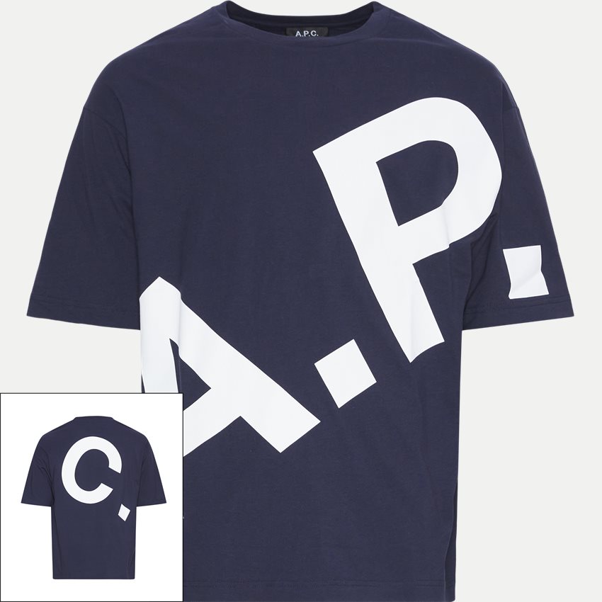 A.P.C. T-shirts COFBT-M26341 NAVY