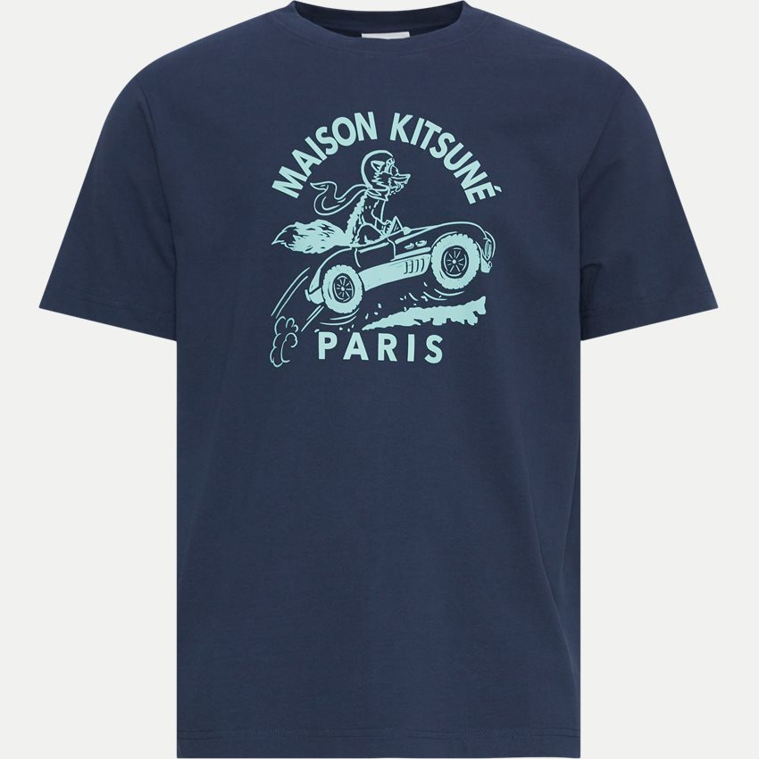 Maison Kitsuné T-shirts MM00109KJ0118 BLÅ