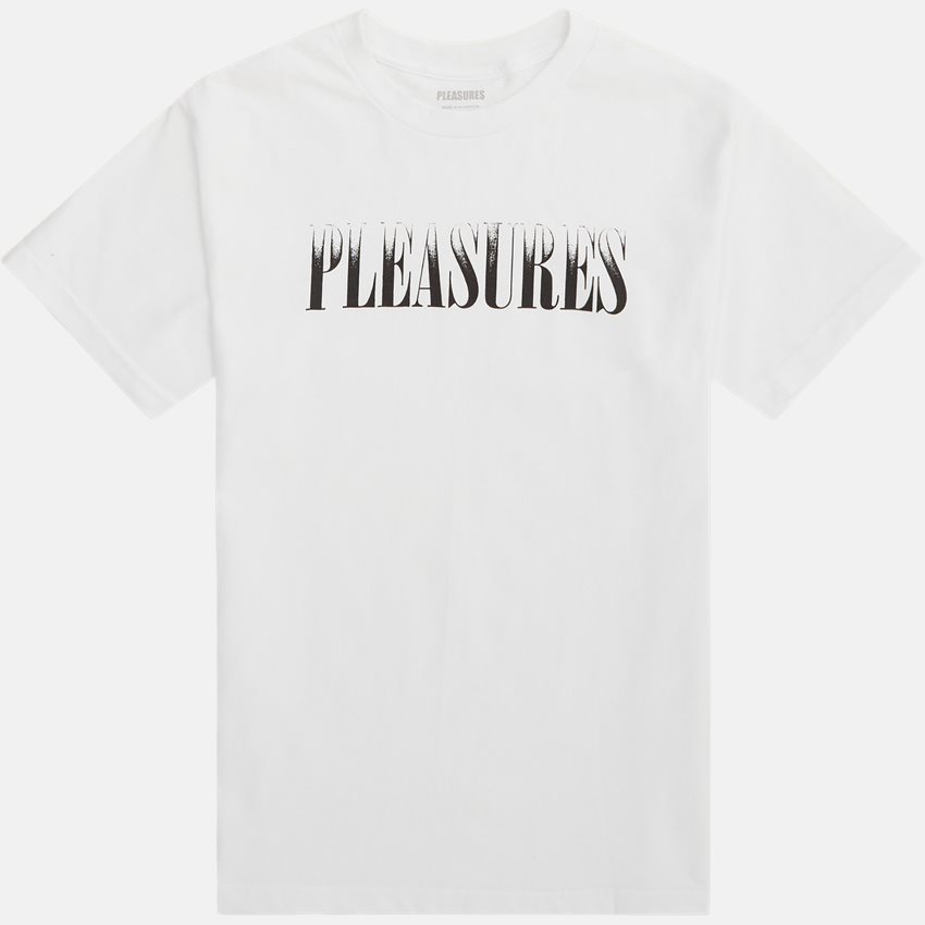 Pleasures T-shirts CRUMBLE TEE WHITE