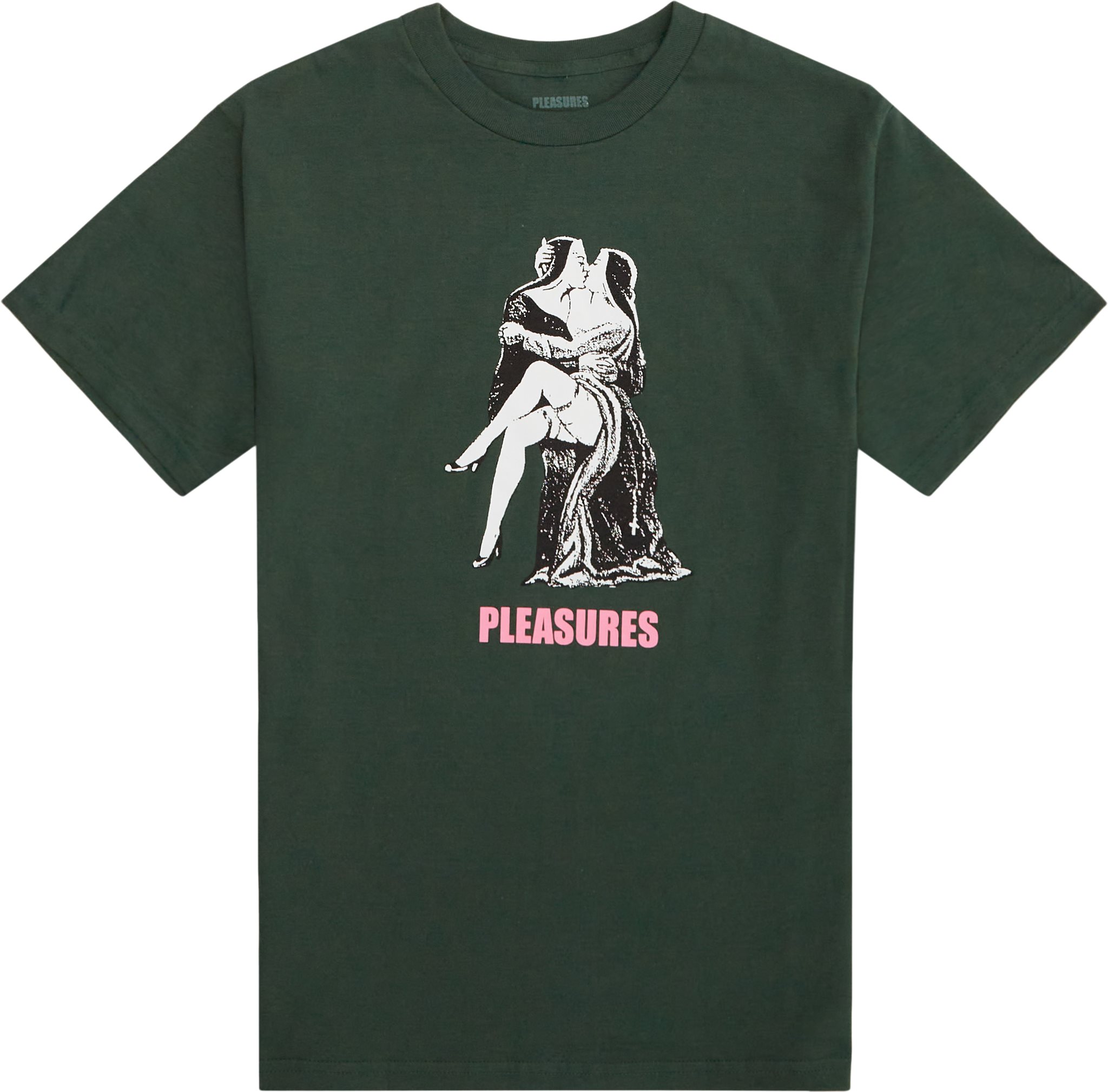 Pleasures T-shirts FRENCH KISS TEE Grøn