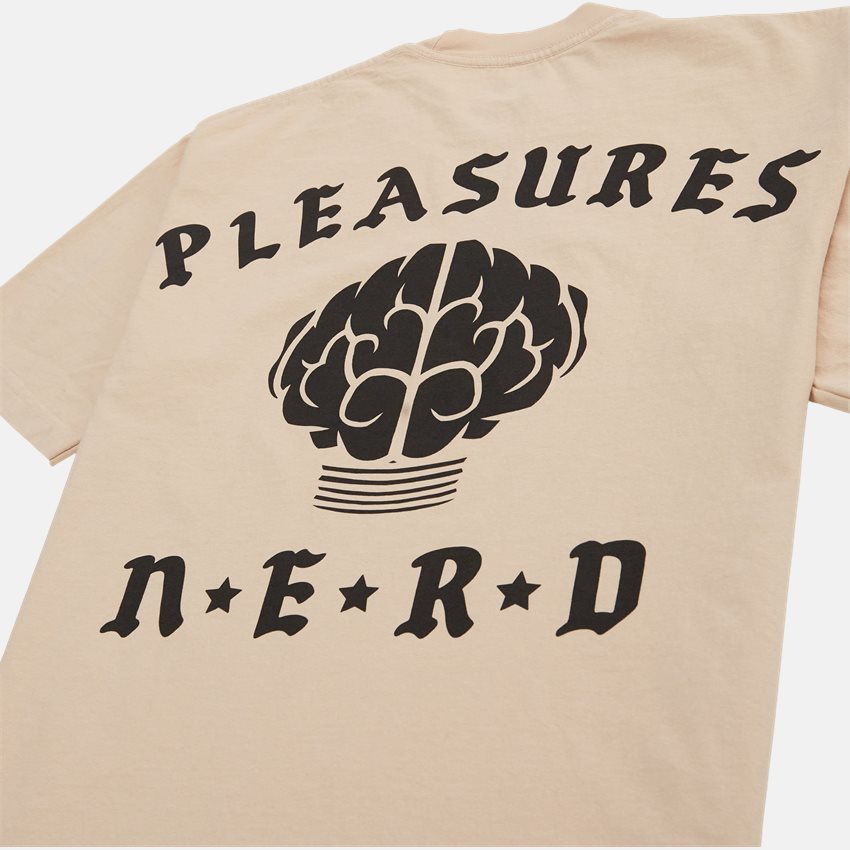 Pleasures T-shirts ROCK STAR TEE Tan