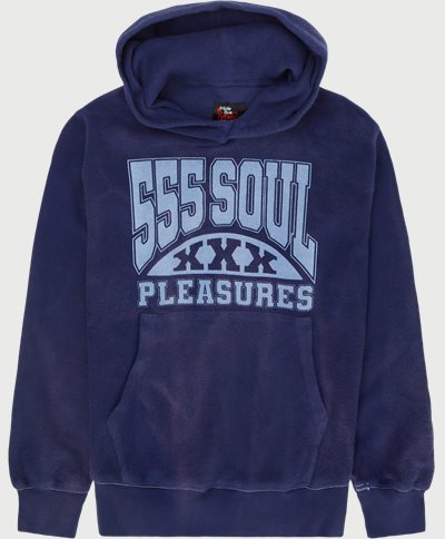 Pleasures Sweatshirts 53X INSIDE OUT HOODIE Blue