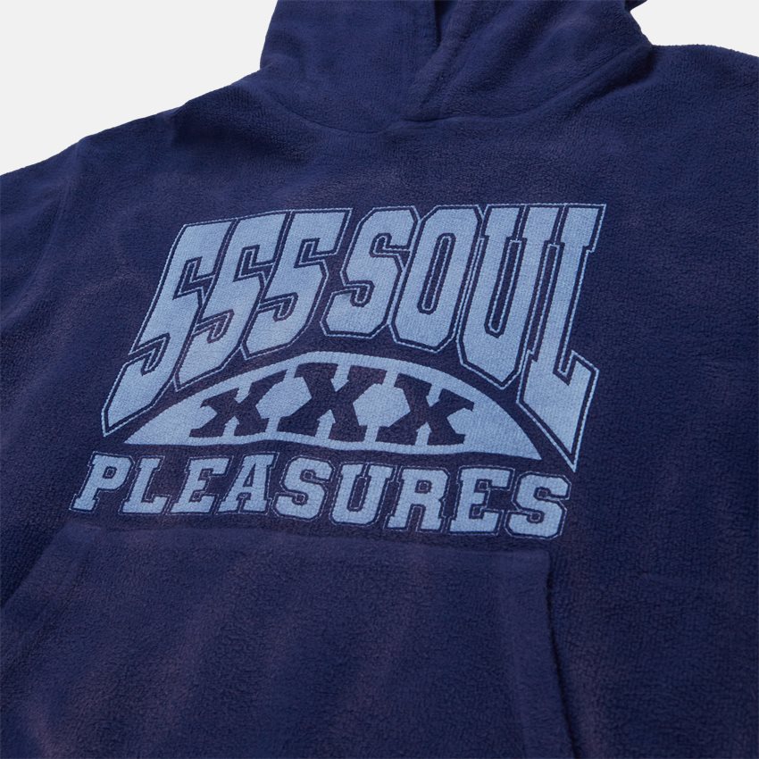 Pleasures Sweatshirts 53X INSIDE OUT HOODIE NAVY