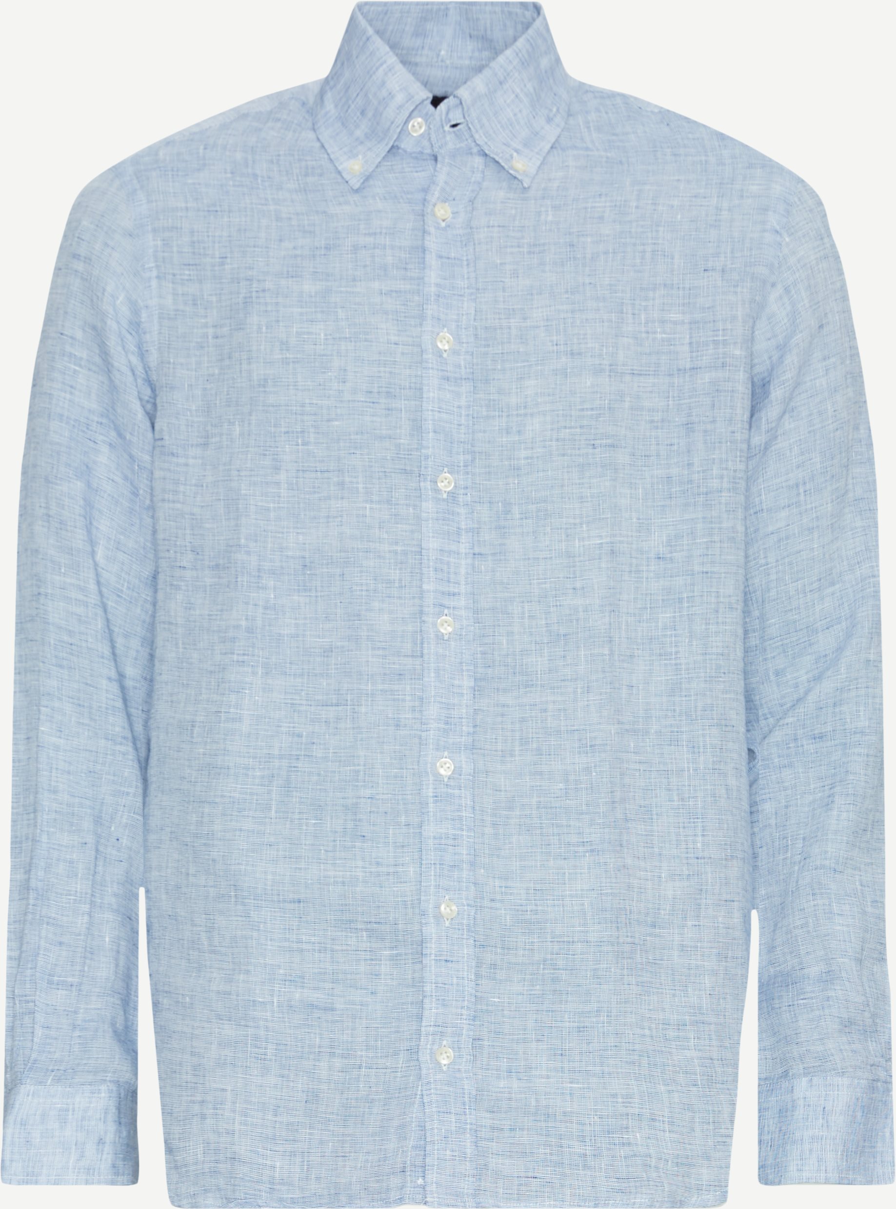 Hansen & Jacob Shirts 11676 WHITE YARN LINEN SHIRT Blue