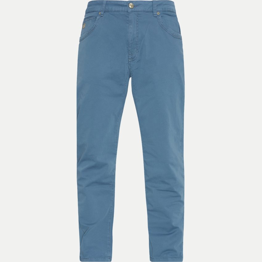 Hansen & Jacob Trousers 11612 5-PKT CUTN SEW BALI PRINT BLUE