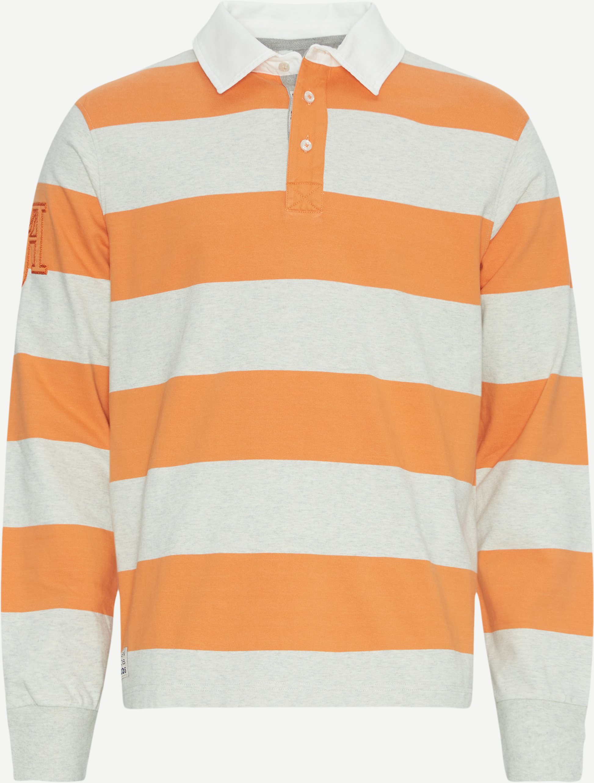 Hansen & Jacob T-shirts 11636 STRIPED RUGGER Orange
