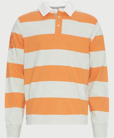 Hansen & Jacob T-shirts 11636 STRIPED RUGGER Orange