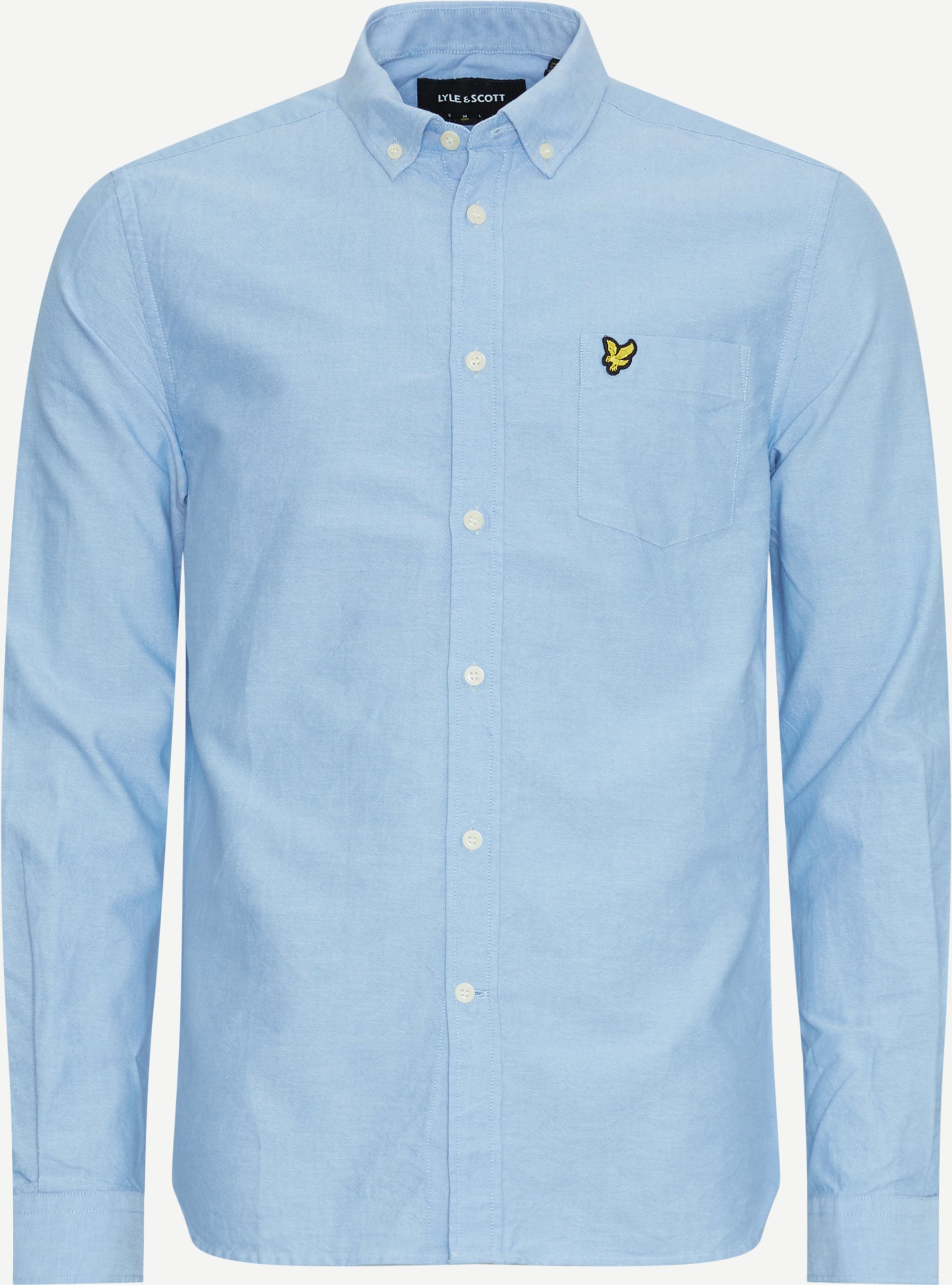 Lyle & Scott Shirts REGULAR FIT LIGHT WEIGHT OXFORD SHIRT LW1302VOG Blue