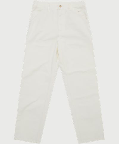 Carhartt WIP Trousers SINGLE KNEE PANT I031497.D602 White