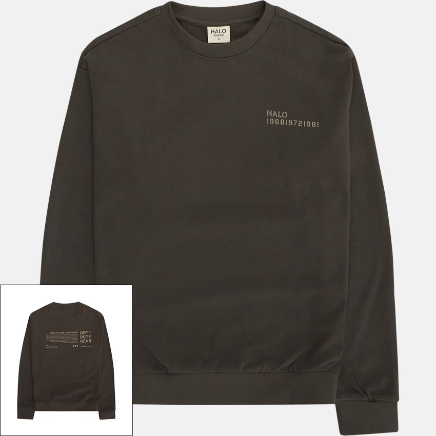 HALO Sweatshirts LOGO GRAPHIC CREW 227211 RAVEN