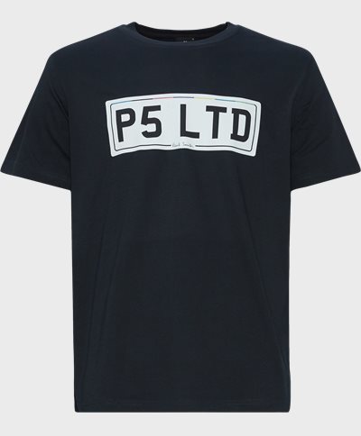 PS Paul Smith T-shirts 011R-NP4693 MENS REG FIT SS T SHIRT P5 LTD Blue