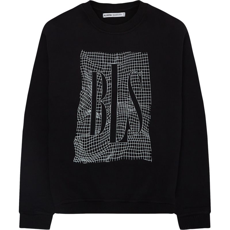 Se Bls Matrix Crewneck Sweatshirt 202403030 Sort hos qUINT.dk