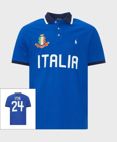 Polo Ralph Lauren T-shirts 710944669 ITALIA SS POLO SHIRT Blå