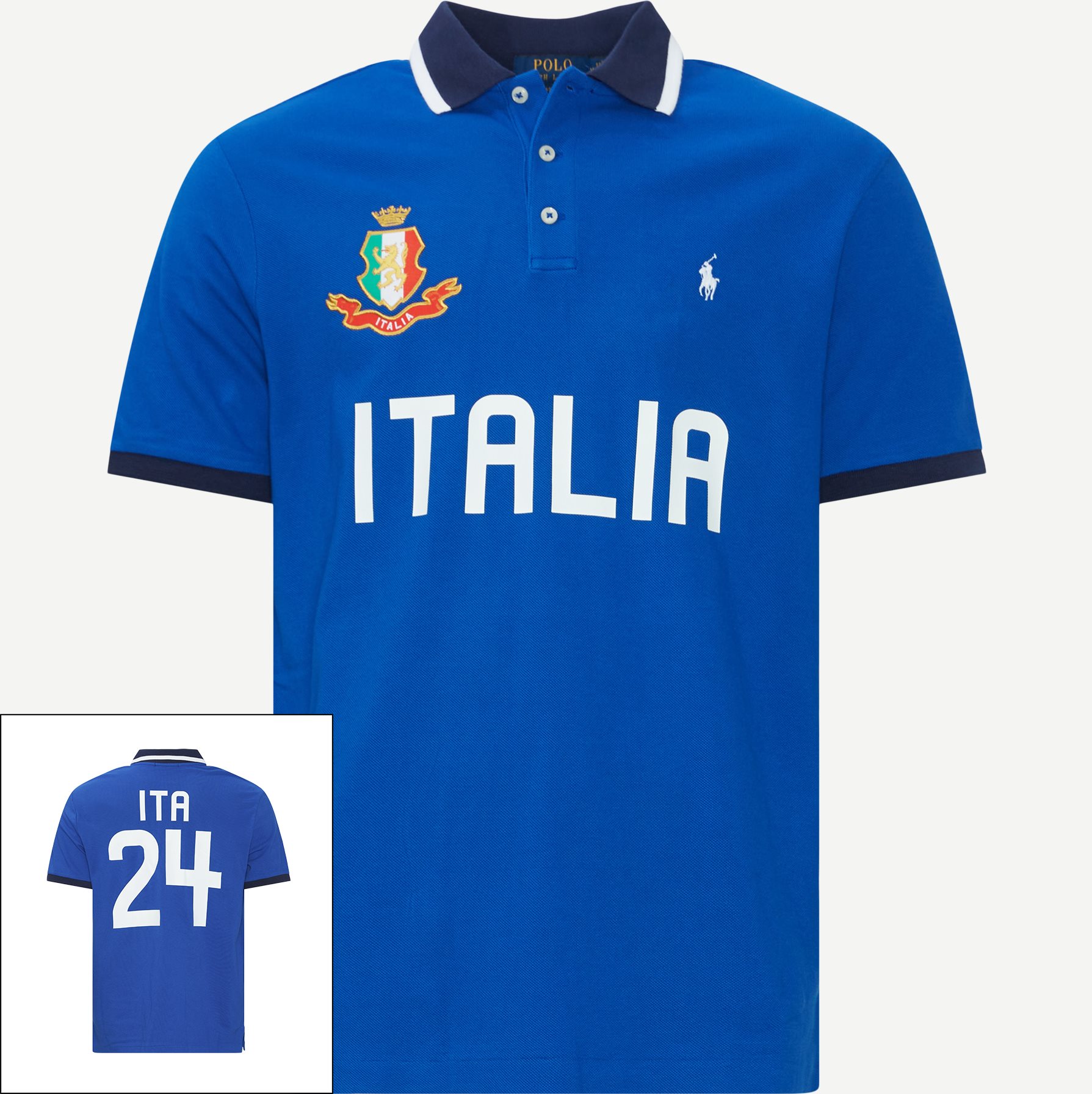 Polo Ralph Lauren T-shirts 710944669 ITALIA SS POLO SHIRT Blå