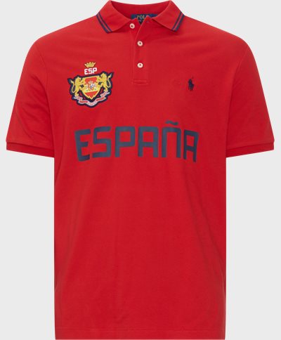 Polo Ralph Lauren T-shirts 710944670 SPAIN SS POLO SHIRT Rød