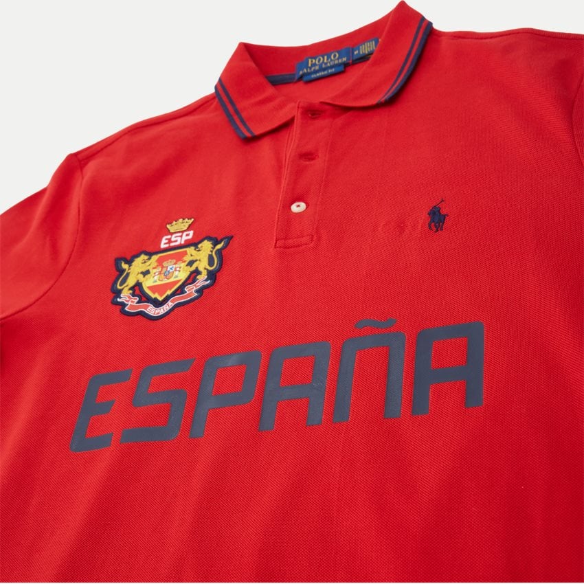 Polo Ralph Lauren T-shirts 710944670 SPAIN SS POLO SHIRT RØD