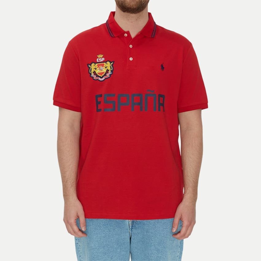 Polo Ralph Lauren T-shirts 710944670 SPAIN SS POLO SHIRT RØD