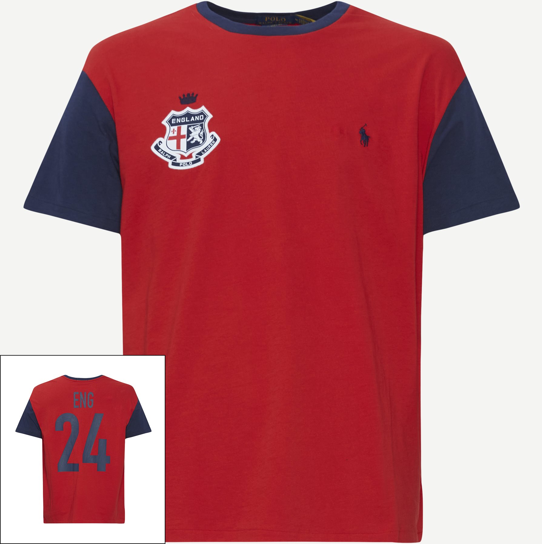 Polo Ralph Lauren T-shirts 710944675 ENGLAND SS T-SHIRT Red