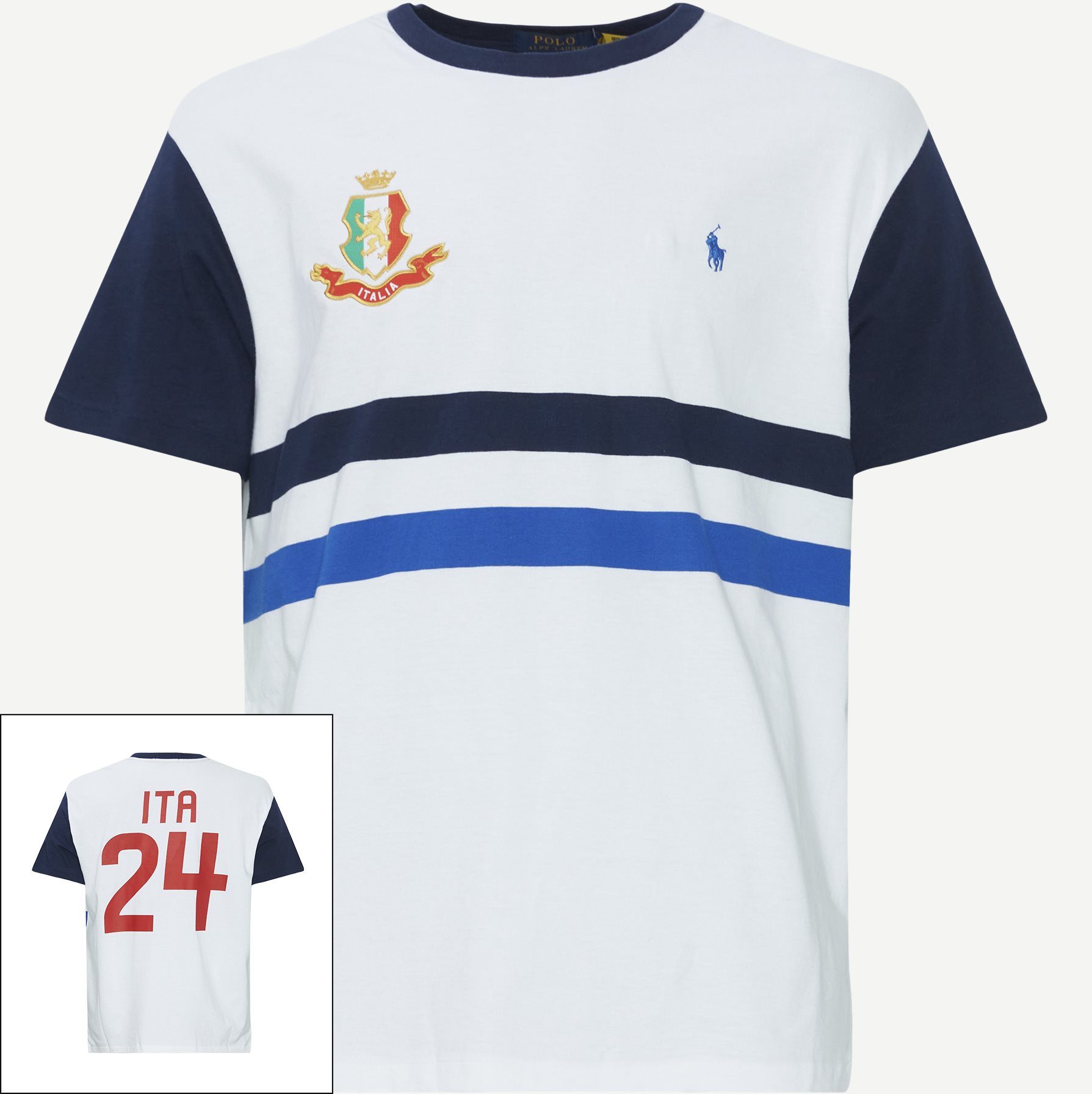 Polo Ralph Lauren T-shirts 710944676 ITALIA SS T-SHIRT White