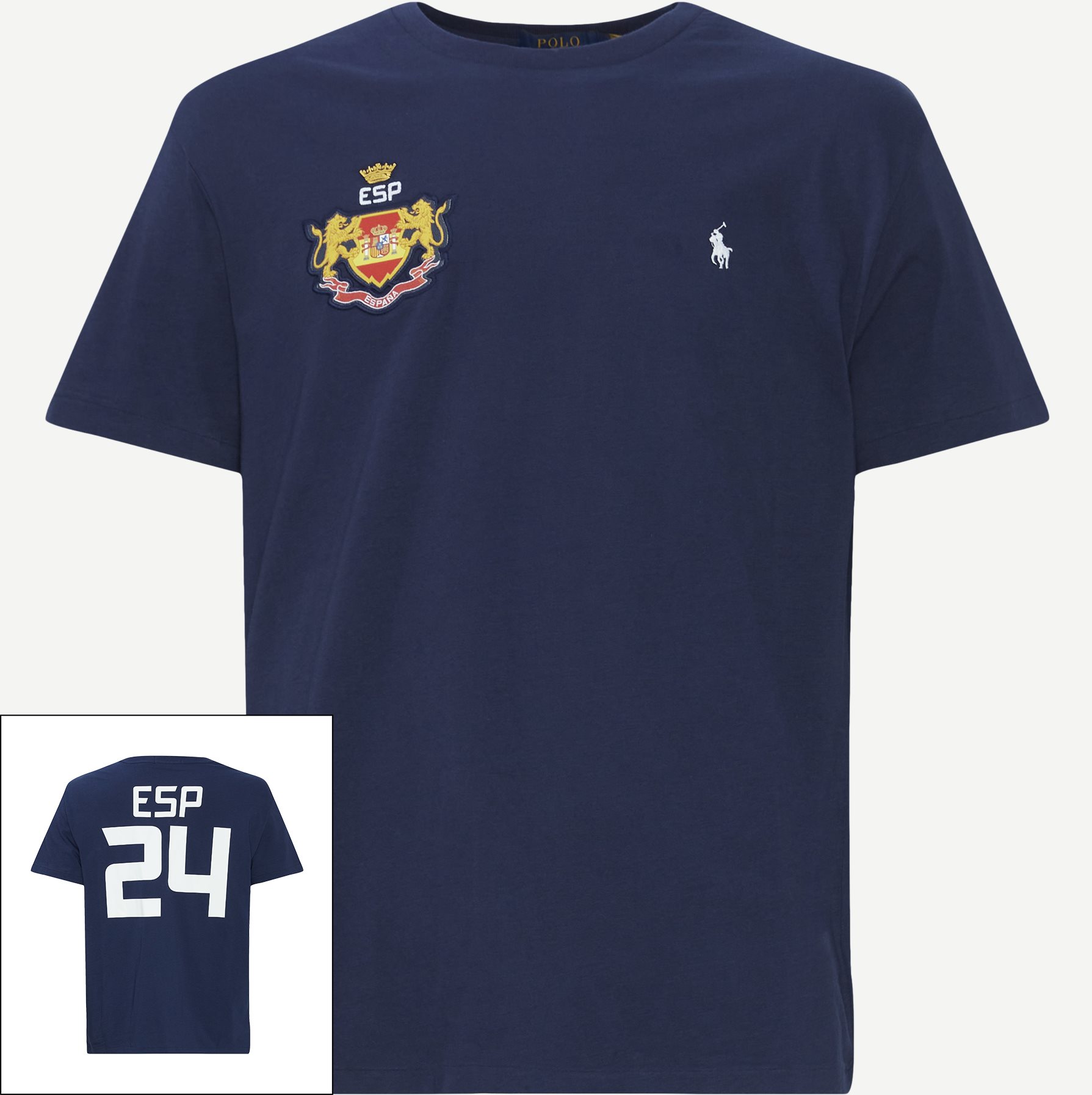 Polo Ralph Lauren T-shirts 710944677 SPAIN SS T-SHIRT Blå