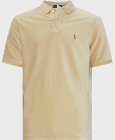 Polo Ralph Lauren T-shirts 710909633 SHORT SLEEVE POLO SHIRT Sand