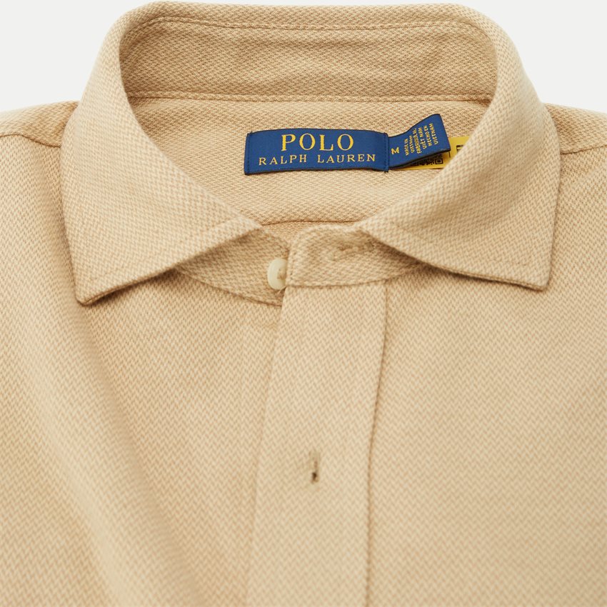Polo Ralph Lauren Skjorter 710941526 LONG SLEEVE SPORT SHIRT BEIGE