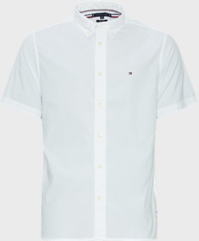 Tommy Hilfiger Short-sleeved shirts 33809 FLEX POPLIN RF SHIRT S/S White