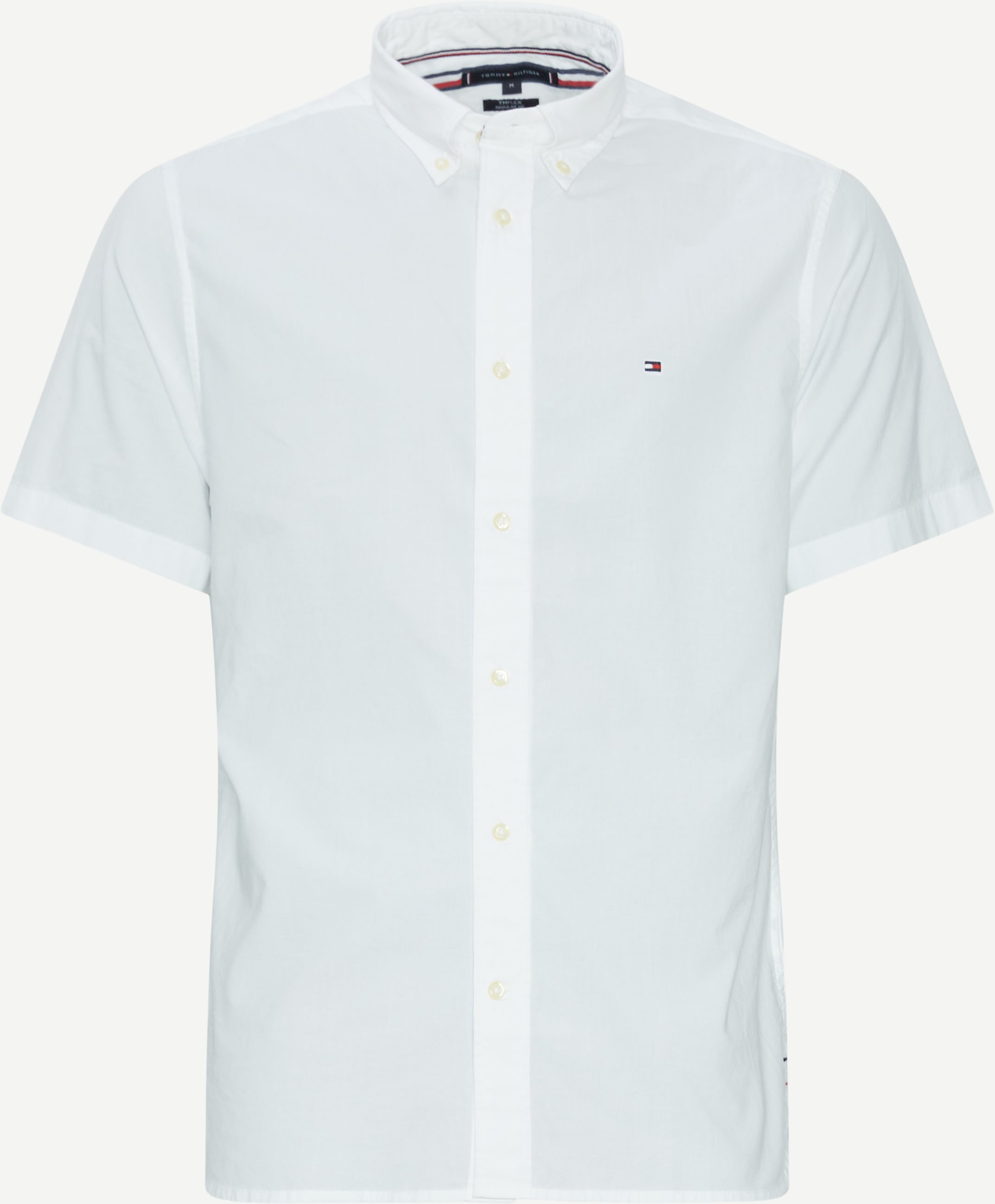 Tommy Hilfiger Kortærmede skjorter 33809 FLEX POPLIN RF SHIRT S/S Hvid