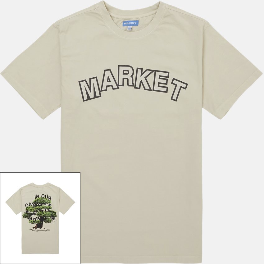 Market T-shirts COMMUNITY GARDEN TEE ECRU