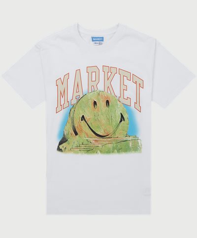 Market T-shirts SMILEY OUT OF BODY White