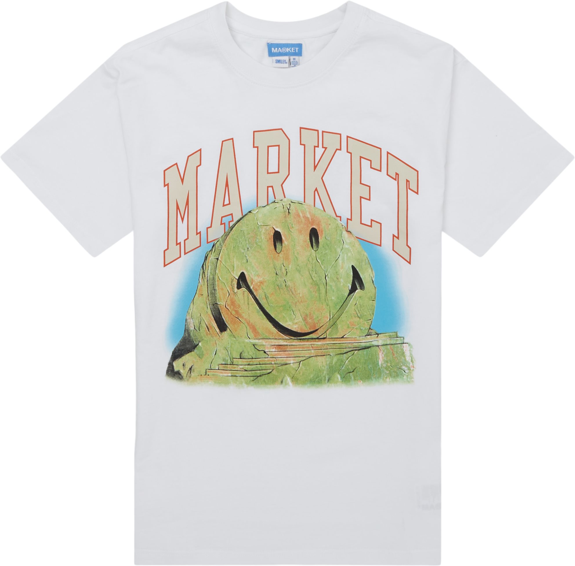 Market T-shirts SMILEY OUT OF BODY Hvid