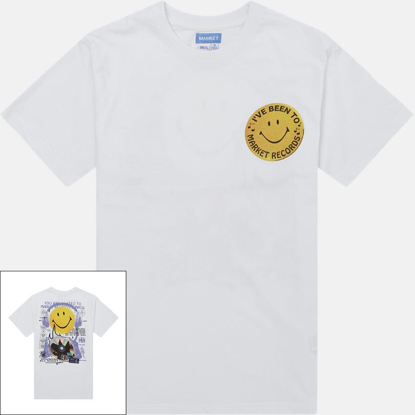 Market T-shirts SMILEY AFTERHOURS WHITE