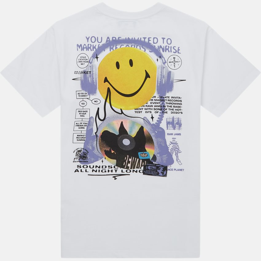 Market T-shirts SMILEY AFTERHOURS WHITE