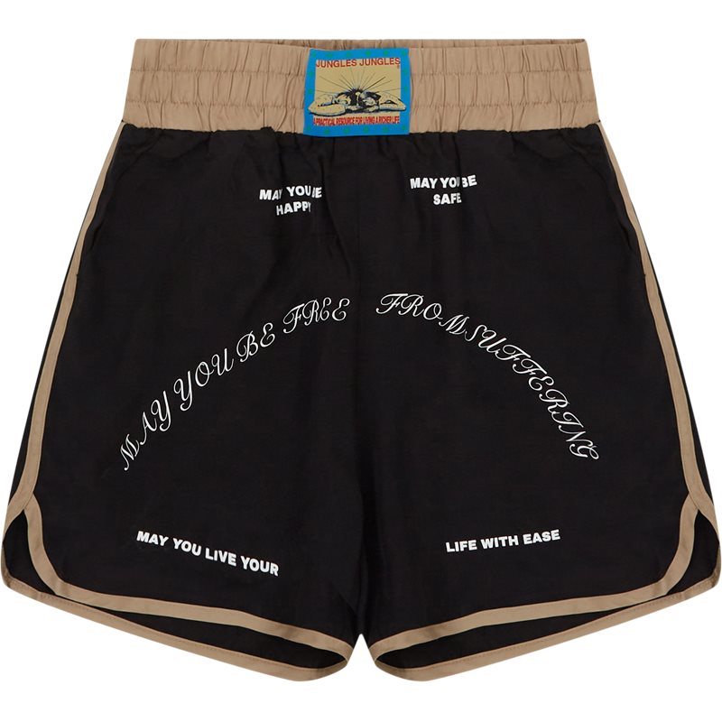 Jungles jungles pty itd Pty Itd May You Be Safe Boxing Shorts Black/gold