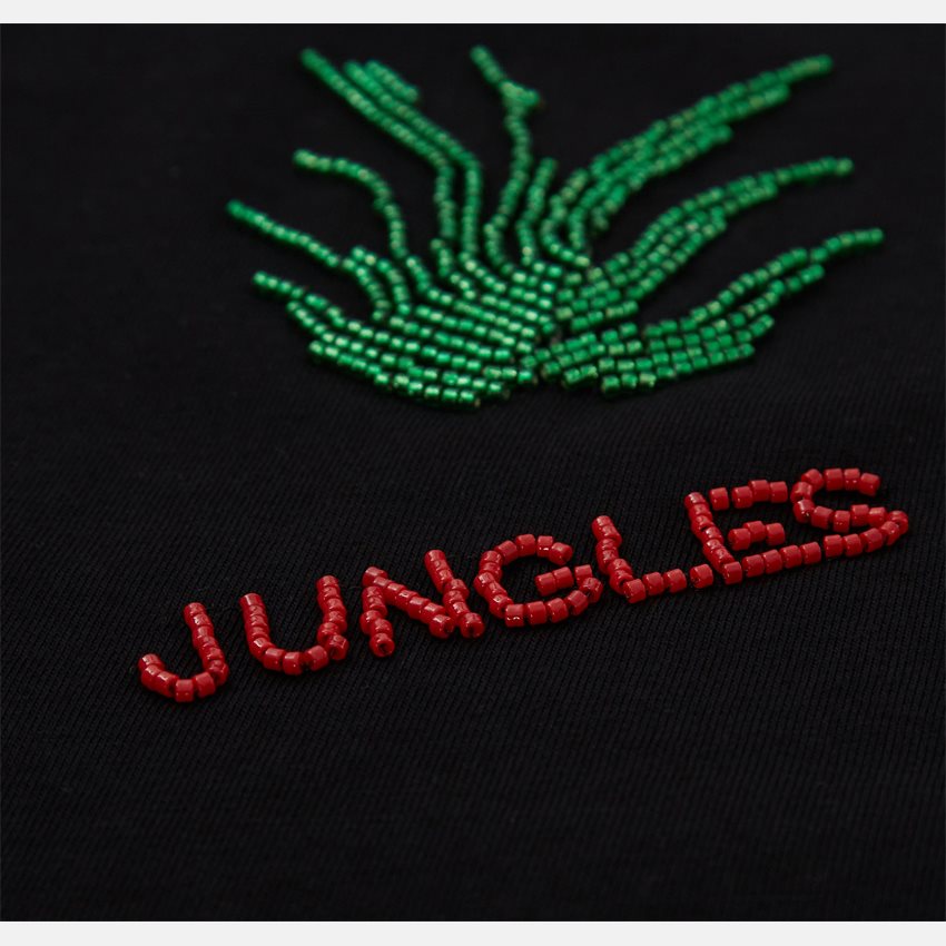 Jungles Jungles T-shirts SLOW DOWN BEADED BLACK