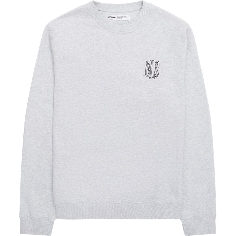 Bls - Handwritten C-Neck Sweatshirt S GrÃ¥ herre