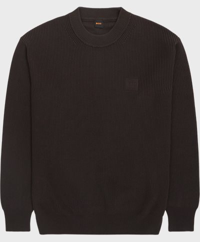 BOSS Orange Stickat 50523585 ACIRCOLO Brun