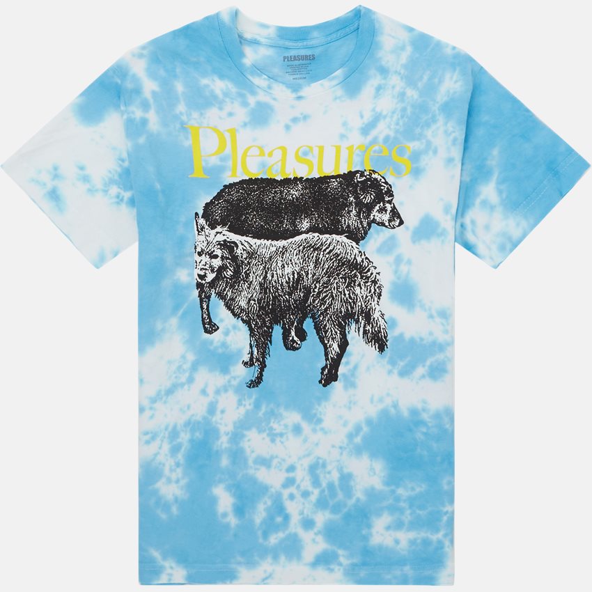 Pleasures T-shirts WET DOGS BLUE