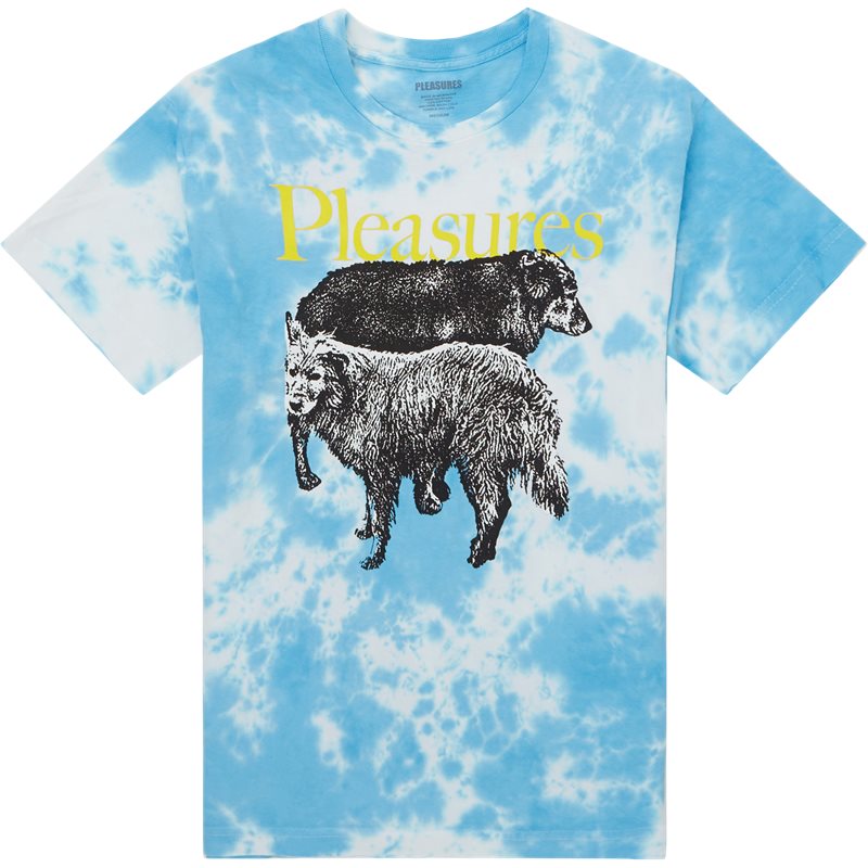 Se Pleasures Now Wet Dogs T-shirt Blue hos qUINT.dk