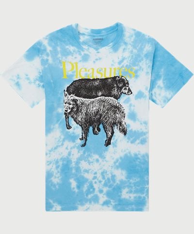 Pleasures T-shirts WET DOGS Blue