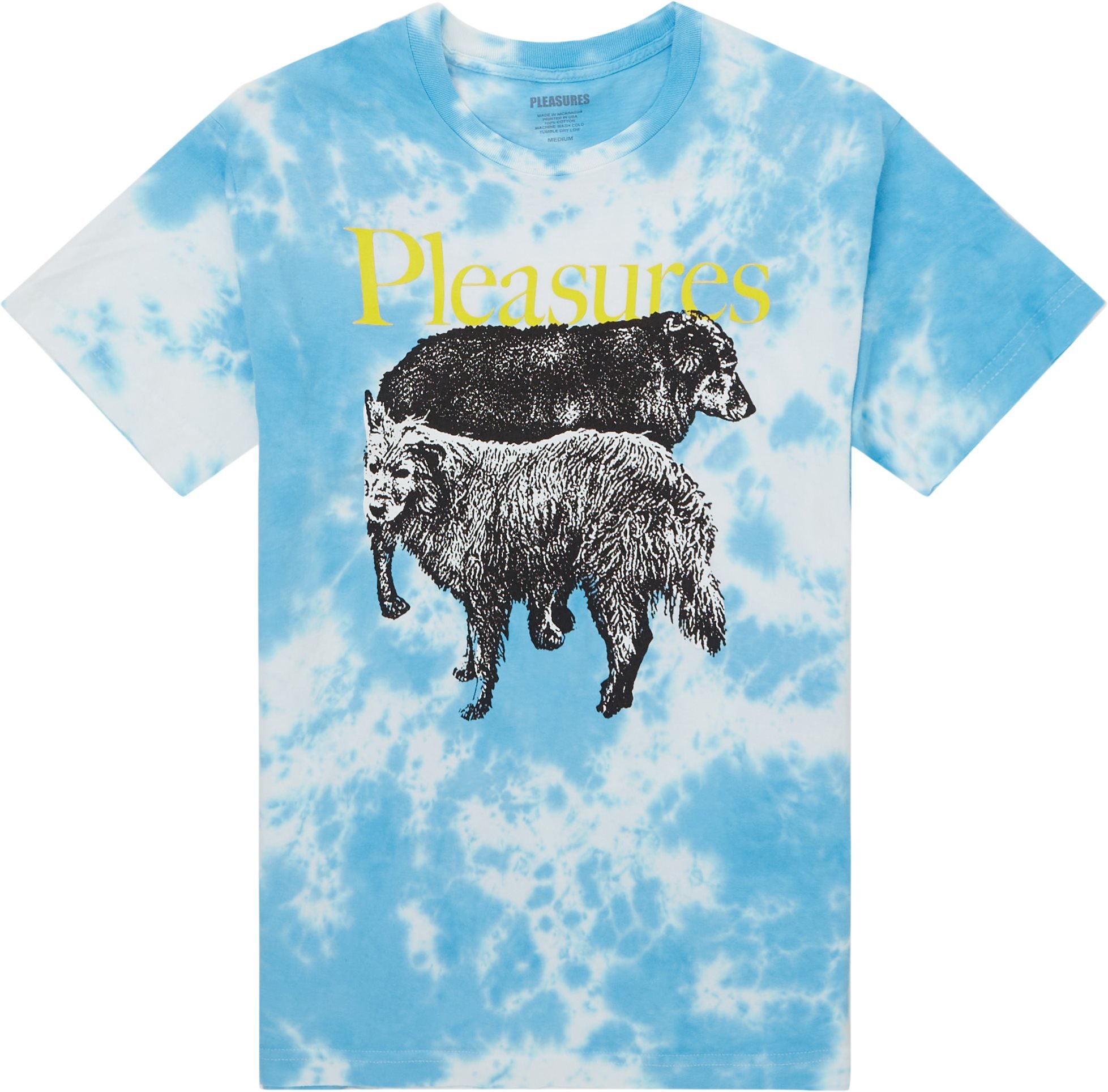 Pleasures T-shirts WET DOGS Blå