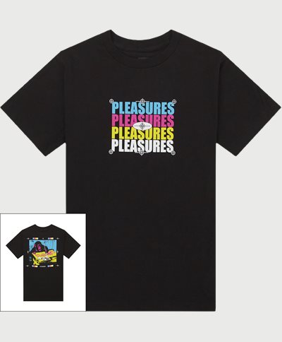 Pleasures T-shirts CMYK TEE Black