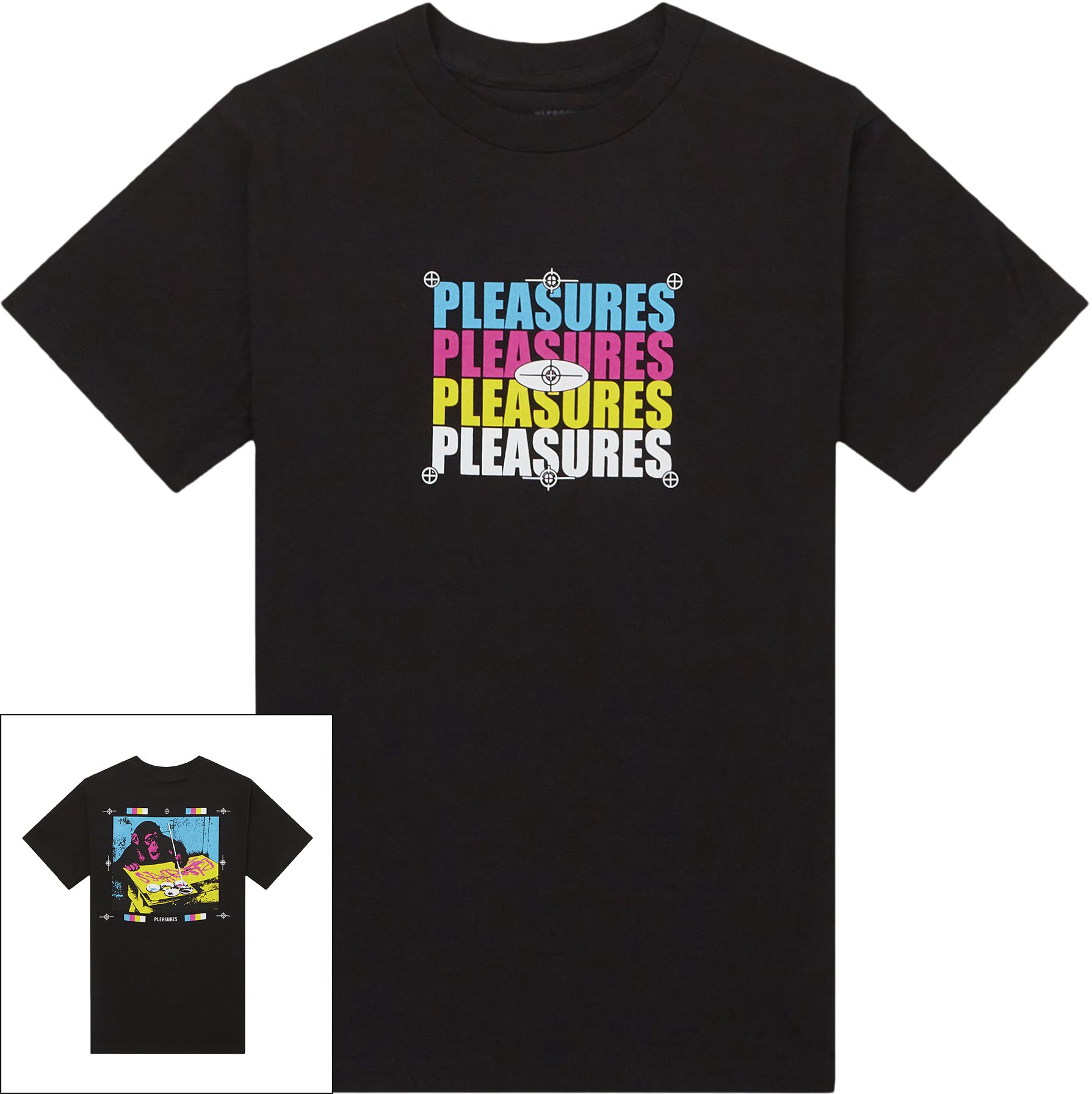 Pleasures T-shirts CMYK TEE Svart