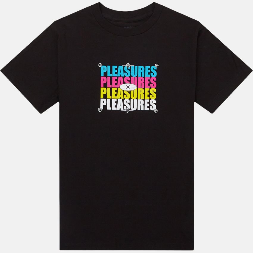 Pleasures T-shirts CMYK TEE BLACK