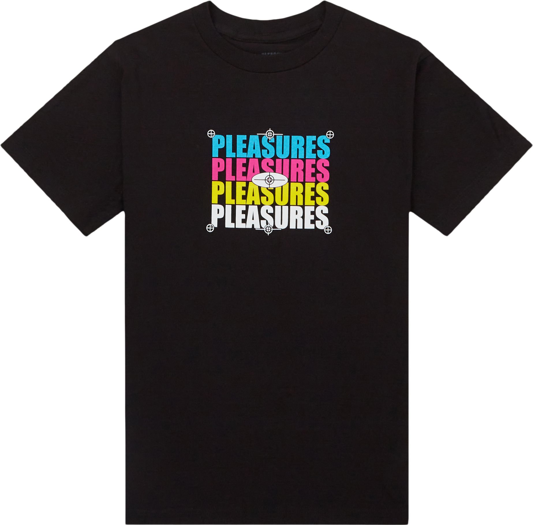 Pleasures T-shirts CMYK TEE Black