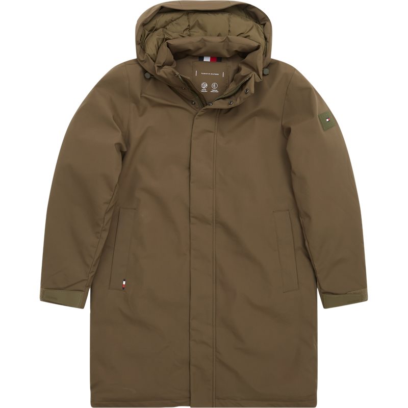 Tommy Hilfiger - Tech Padded Parka Jakke S GrÃ¸n herre