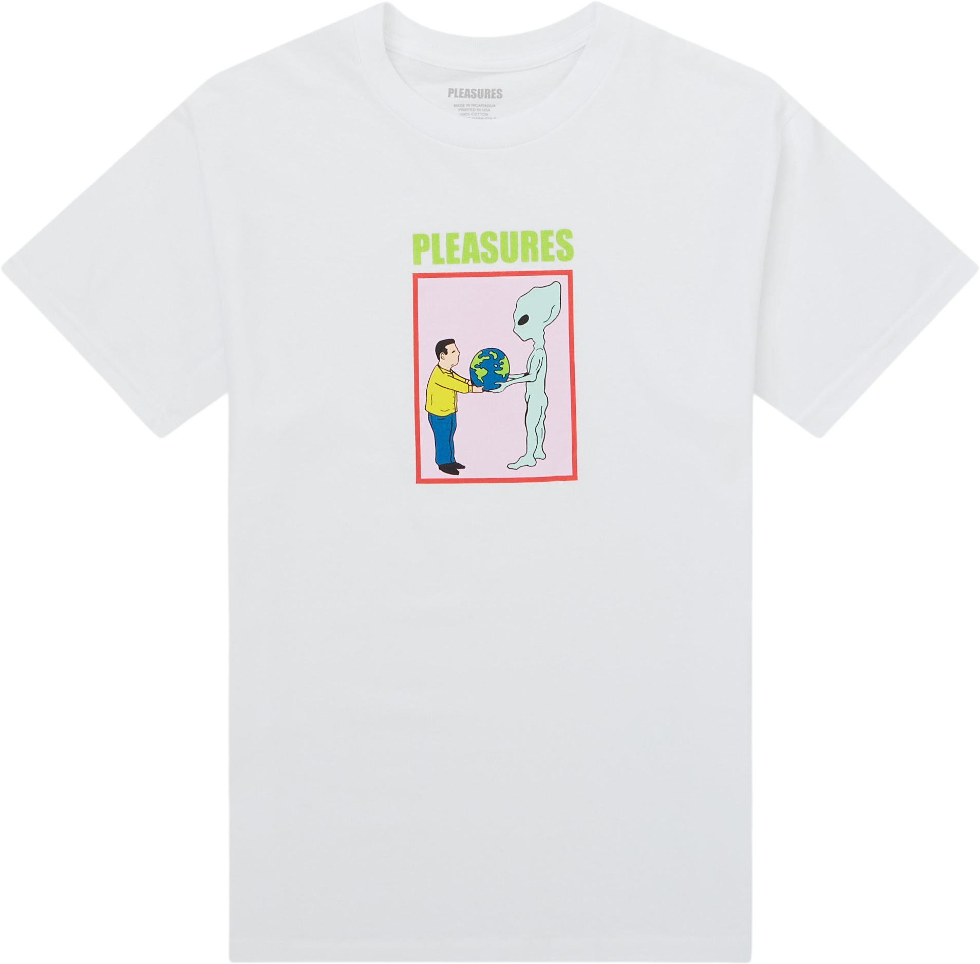Pleasures T-shirts GIFT TEE Hvid