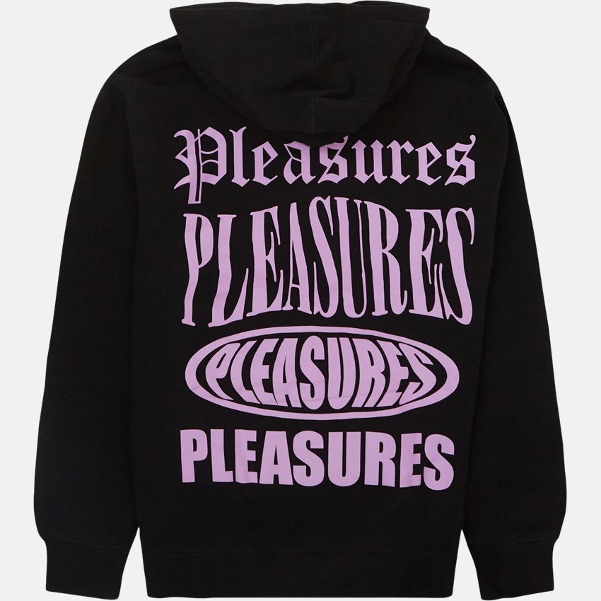 Pleasures Sweatshirts STACK HOODIE BLACK