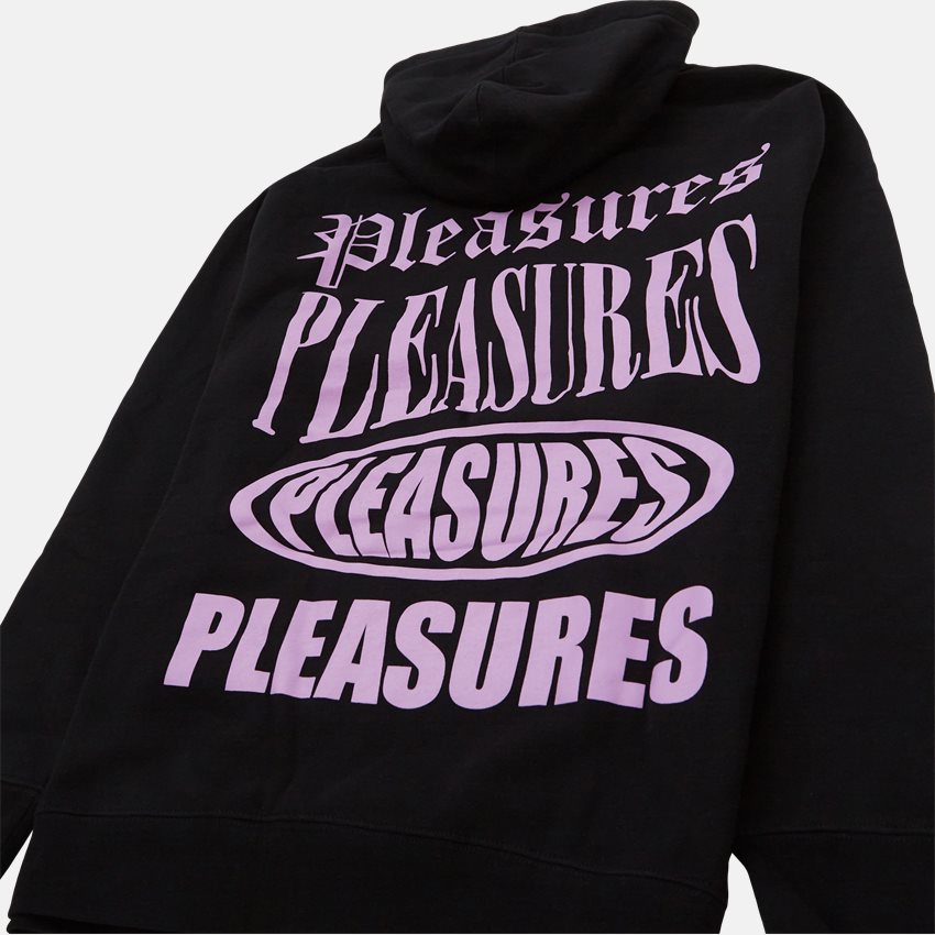Pleasures Sweatshirts STACK HOODIE BLACK